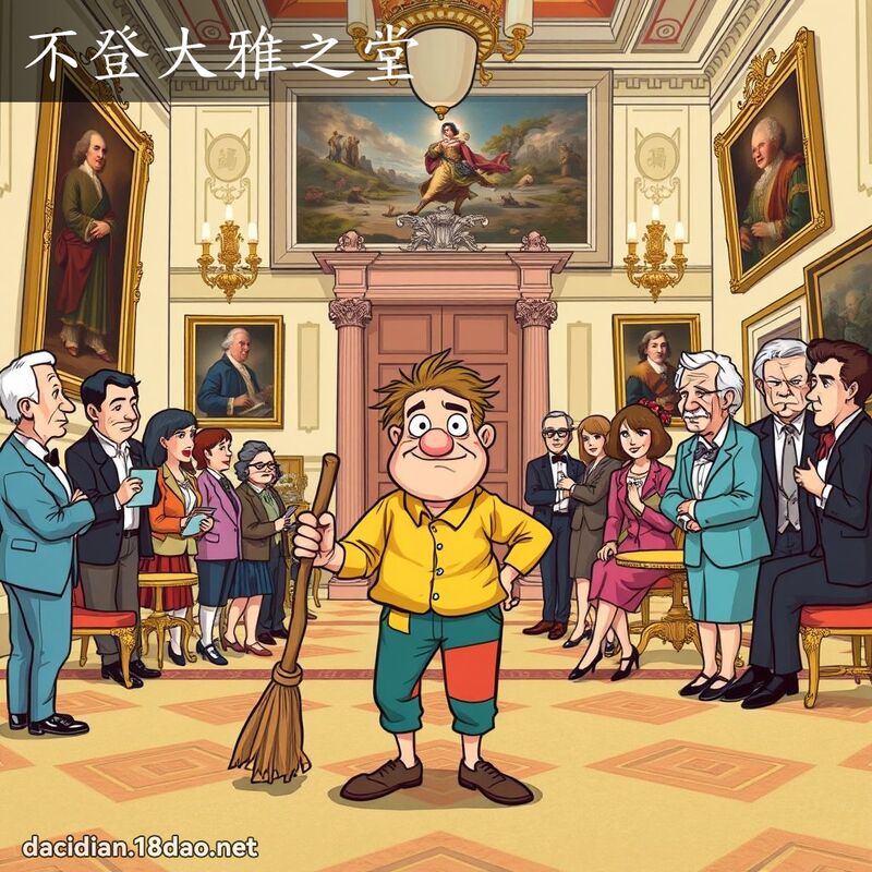 不登大雅之堂 - 国语大辞典配图