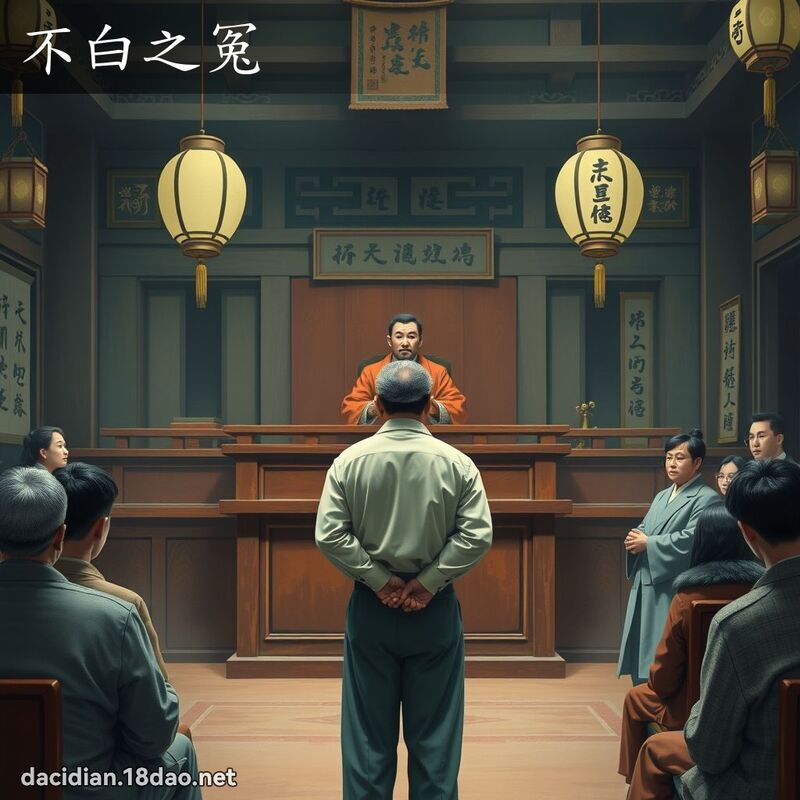 不白之冤 - 国语大辞典配图