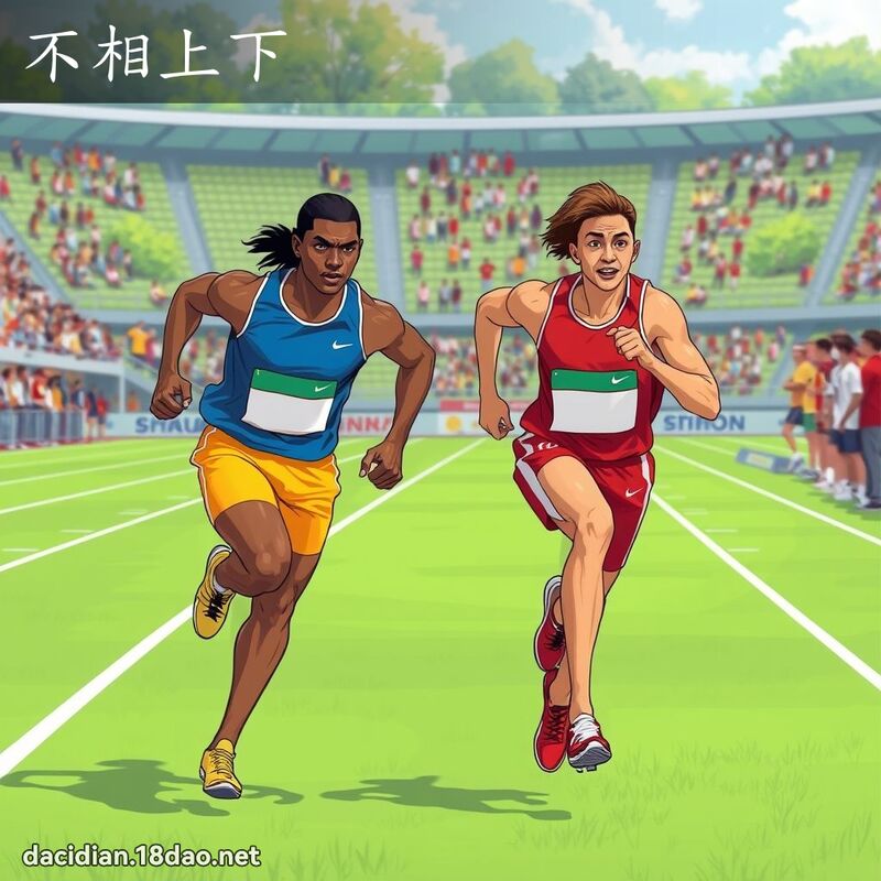 不相上下 - 國語大辭典配圖