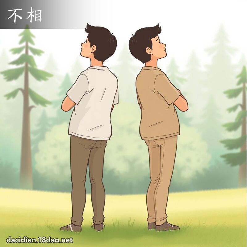 不相 - 國語大辭典配圖