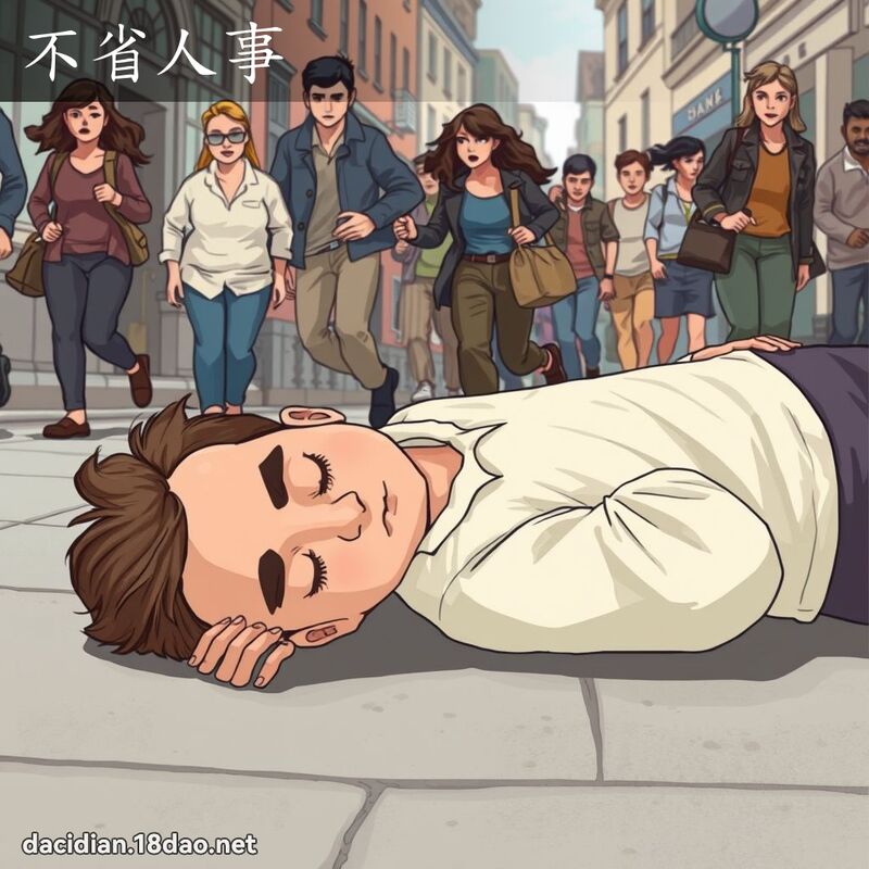 不省人事 - 国语大辞典配图
