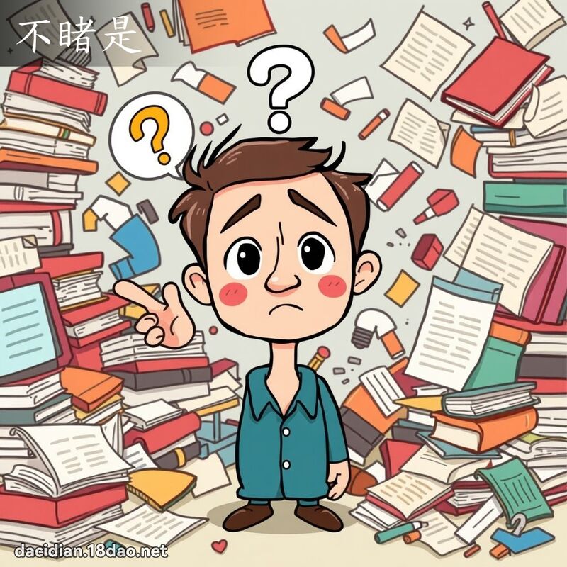 不睹是 - 国语大辞典配图