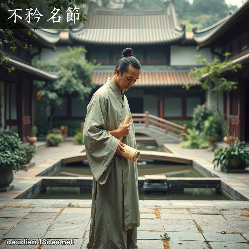 不矜名节 - 国语大辞典配图
