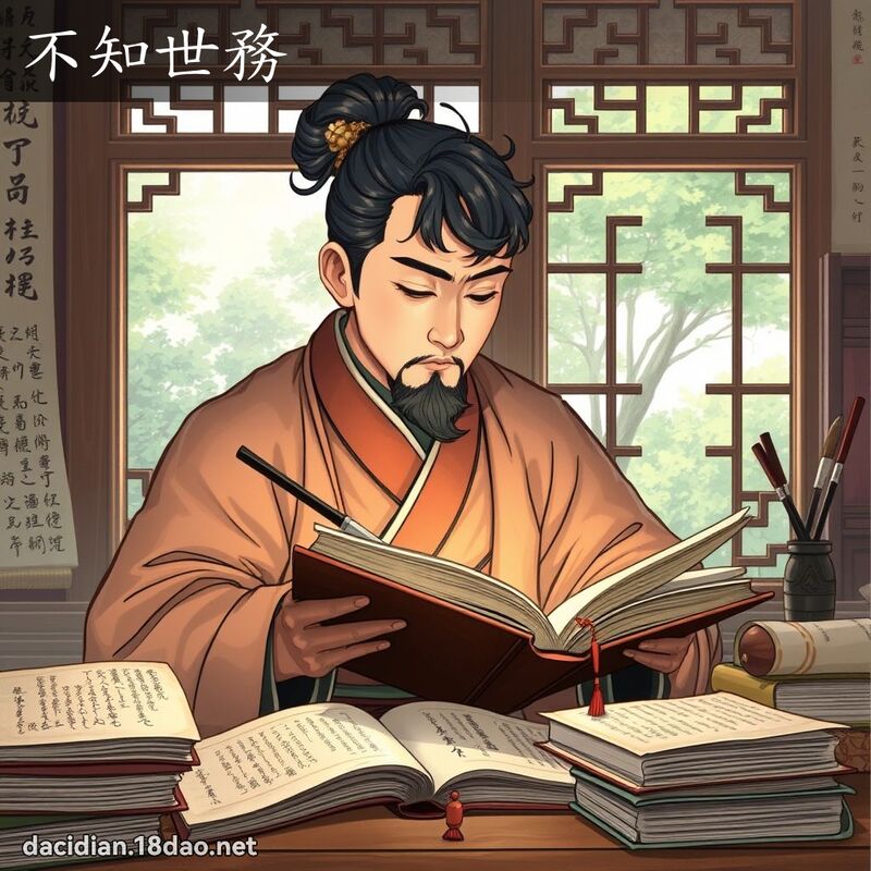 不知世务 - 国语大辞典配图