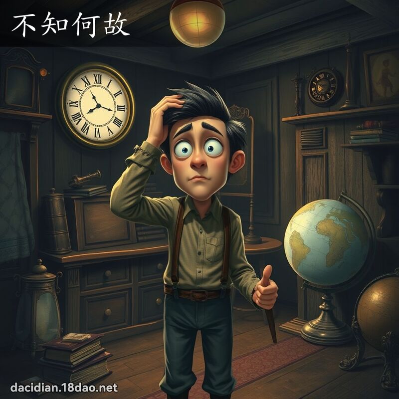 不知何故 - 国语大辞典配图