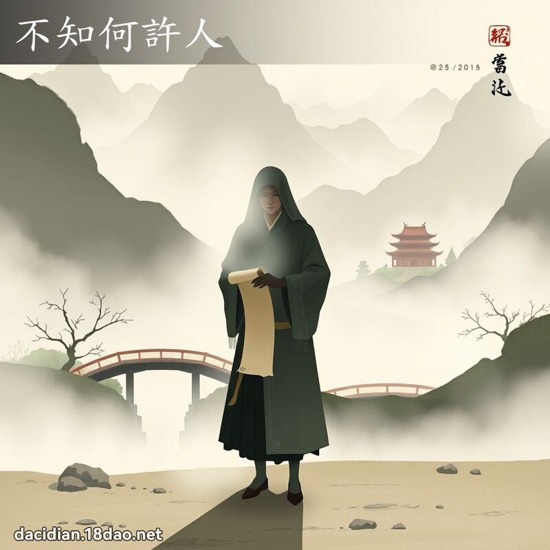 不知何许人 - 国语大辞典配图