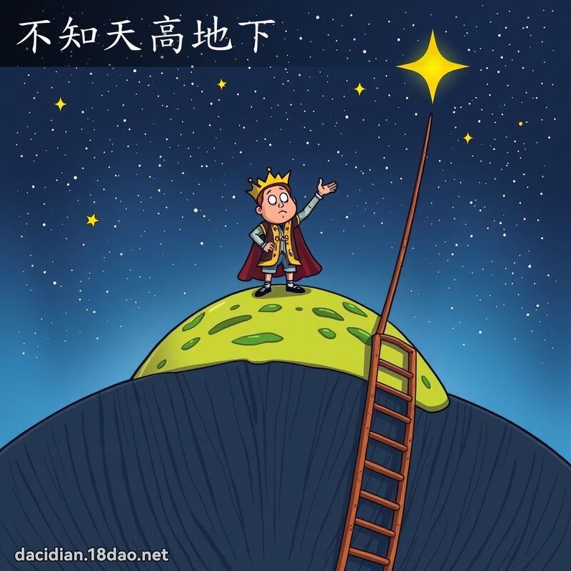 不知天高地下 - 國語大辭典配圖