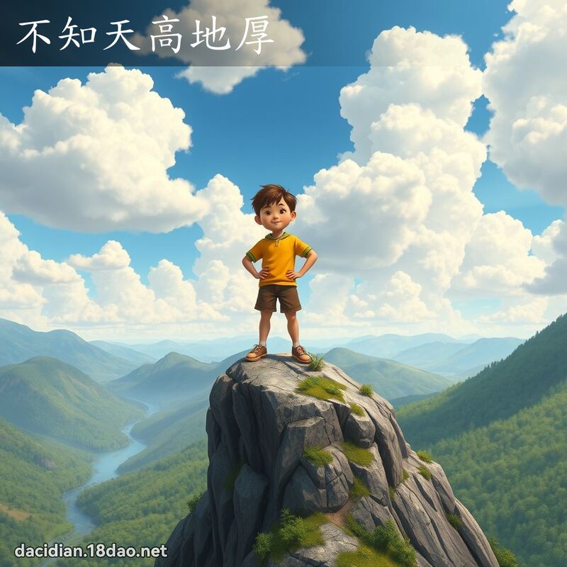 不知天高地厚 - 國語大辭典配圖