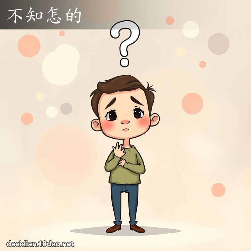不知怎的 - 国语大辞典配图