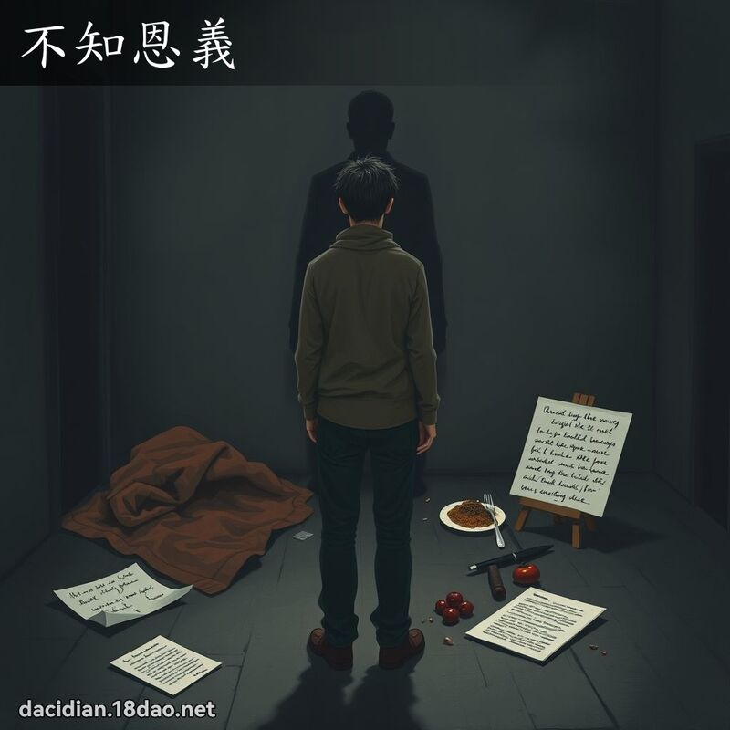 不知恩义 - 国语大辞典配图