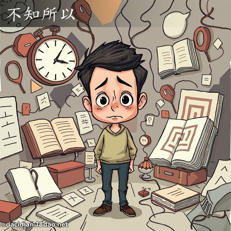 不知所以 - 国语大辞典配图