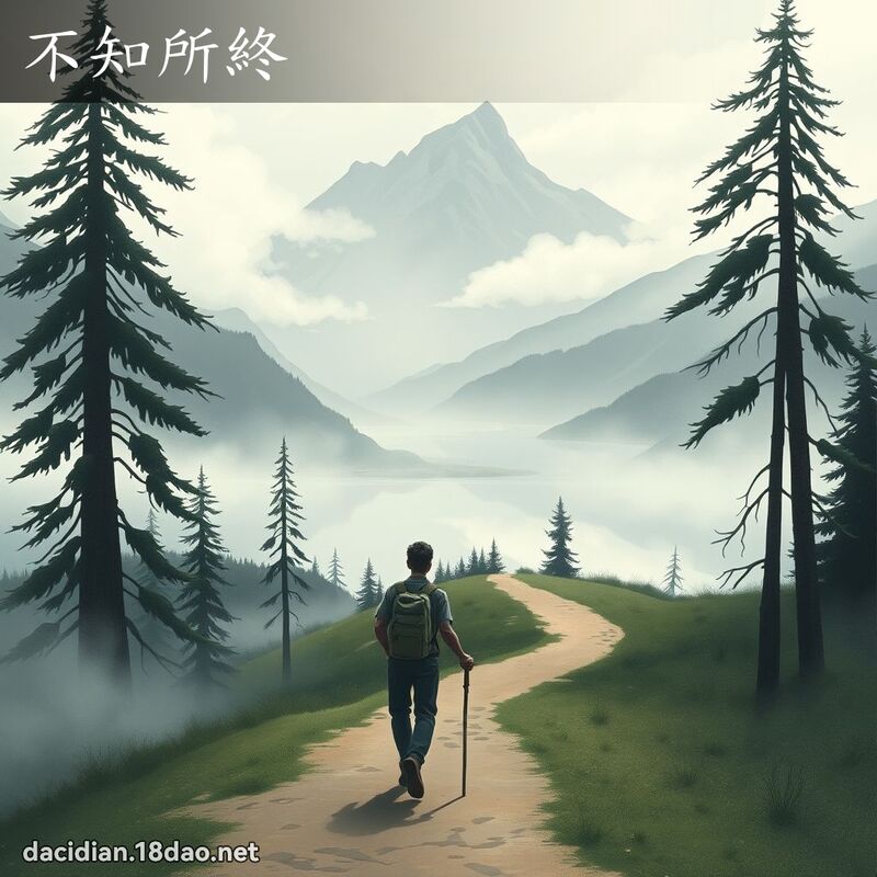 不知所終 - 國語大辭典配圖