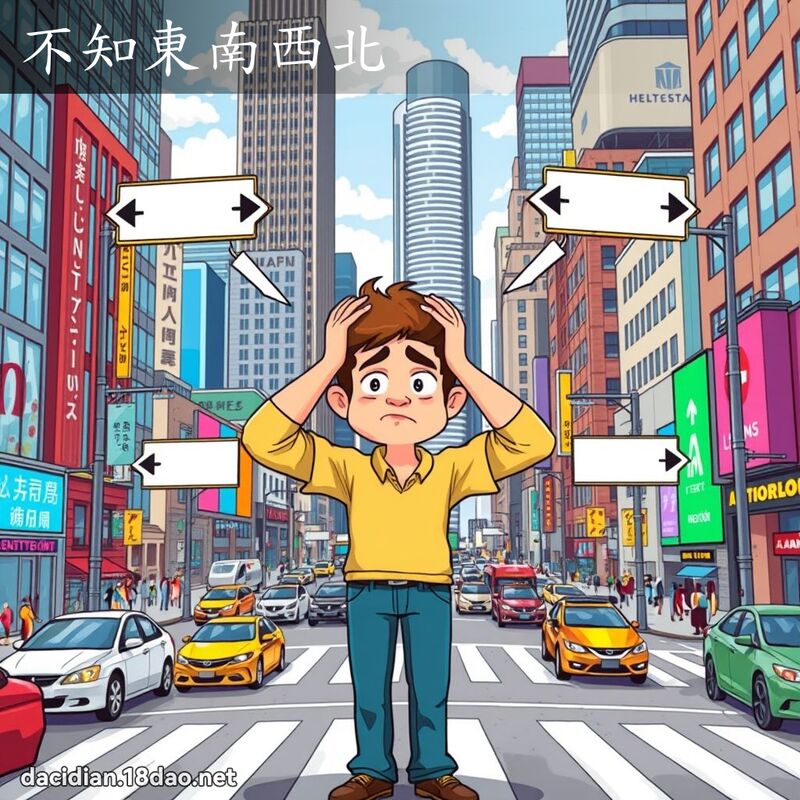 不知東南西北 - 國語大辭典配圖