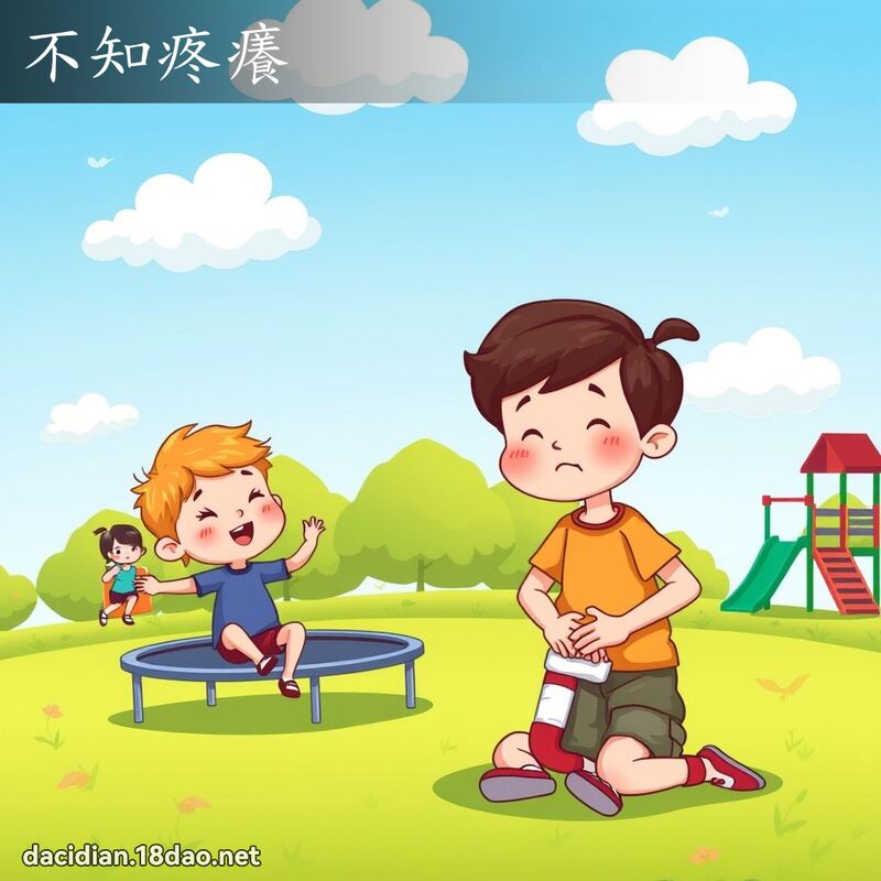 不知疼痒 - 国语大辞典配图