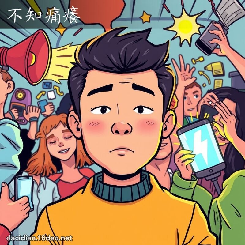 不知痛痒 - 国语大辞典配图