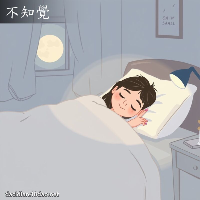不知覺 - 國語大辭典配圖