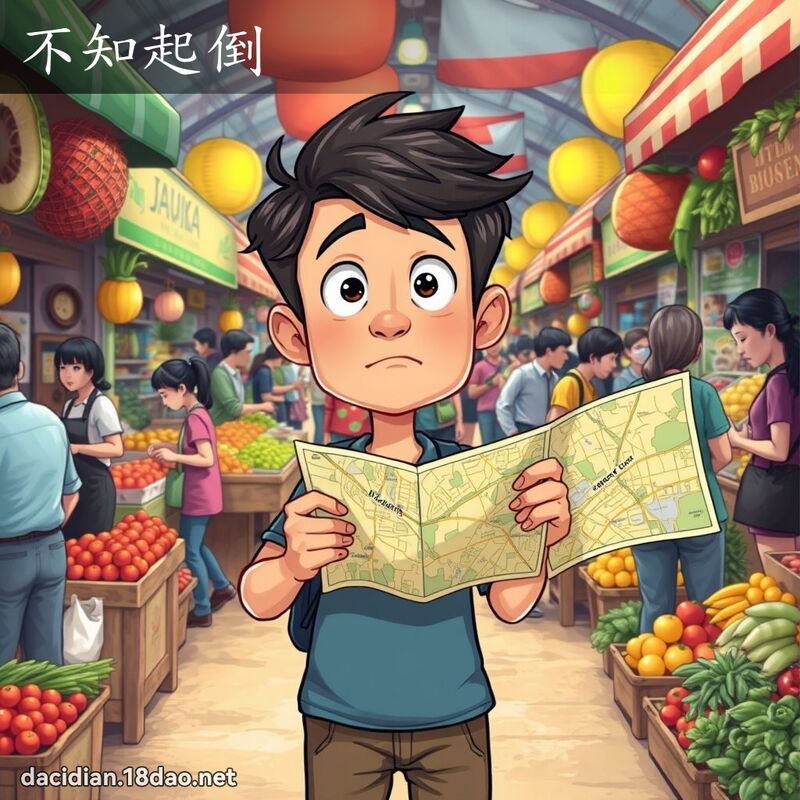 不知起倒 - 國語大辭典配圖