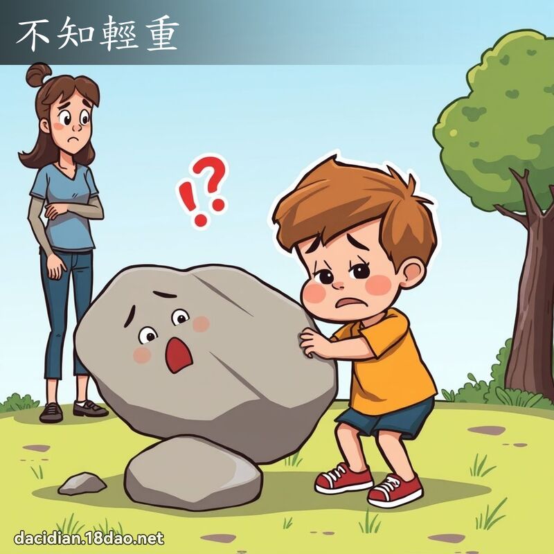 不知轻重 - 国语大辞典配图