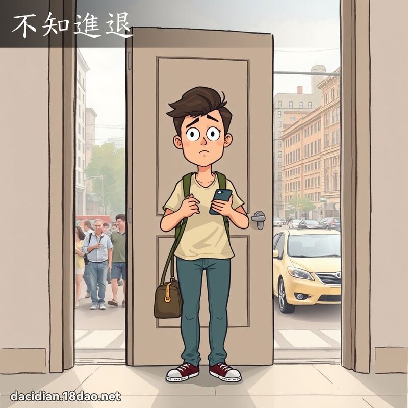 不知進退 - 國語大辭典配圖