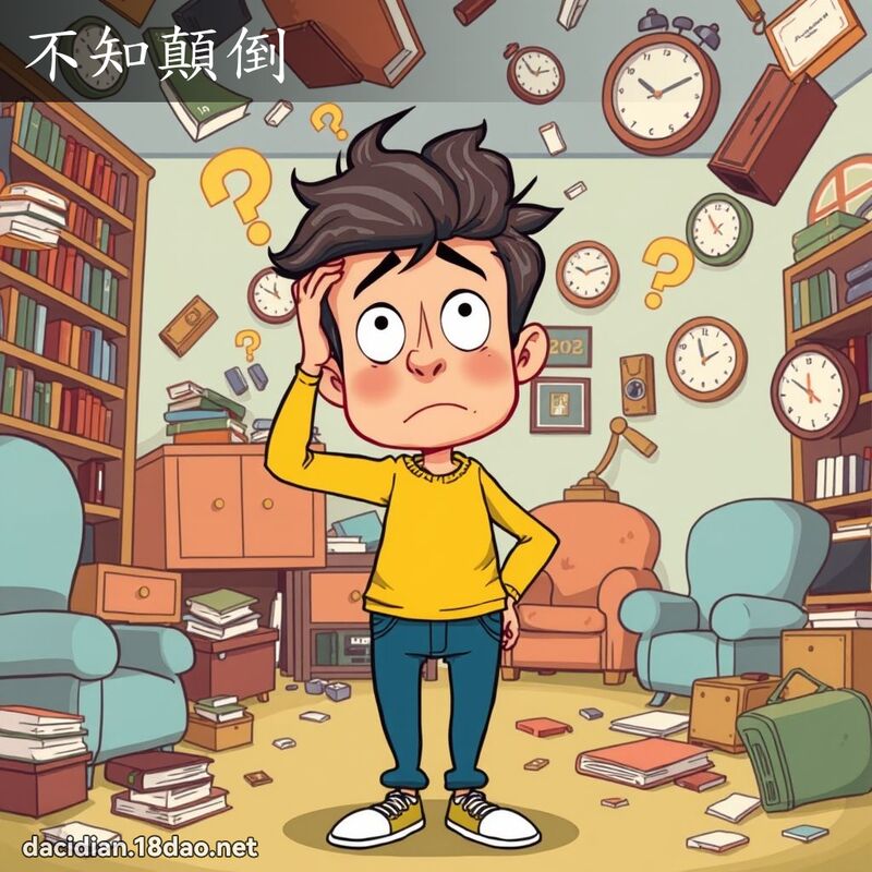 不知顛倒 - 國語大辭典配圖