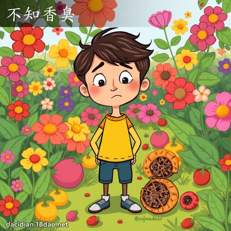 不知香臭 - 国语大辞典配图