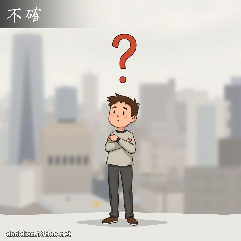 不確 - 國語大辭典配圖
