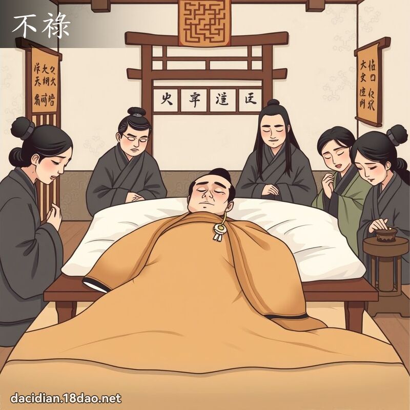 不祿 - 國語大辭典配圖