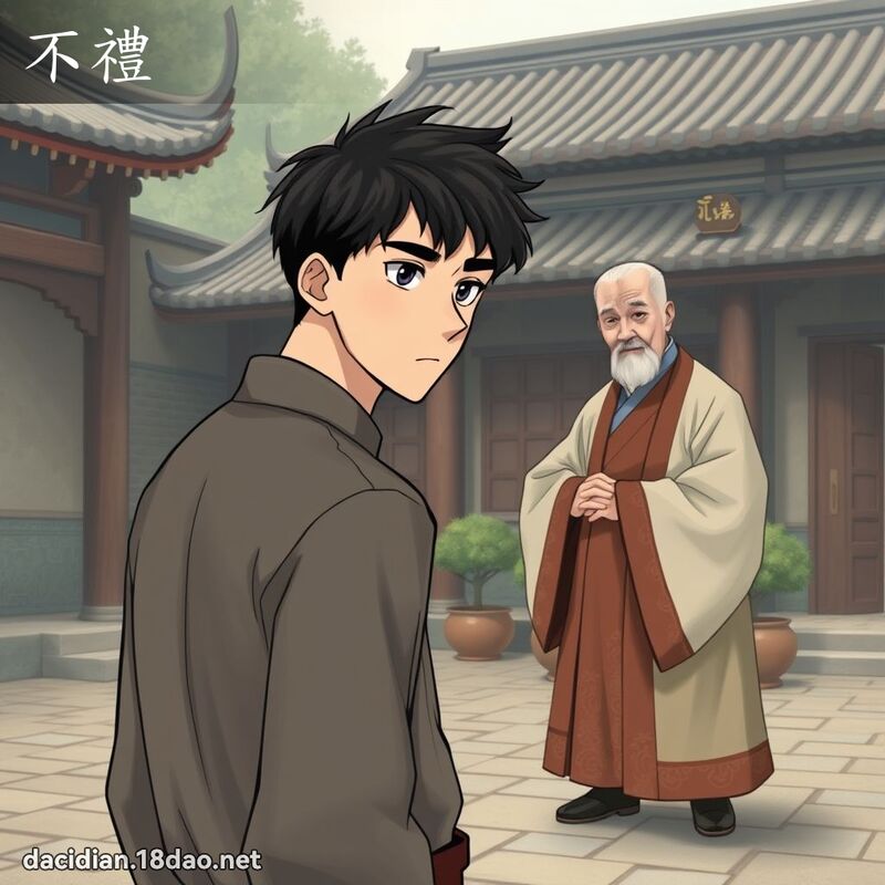 不禮 - 國語大辭典配圖