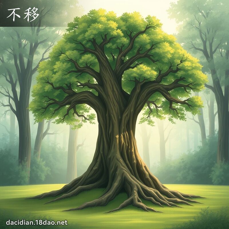 不移 - 國語大辭典配圖