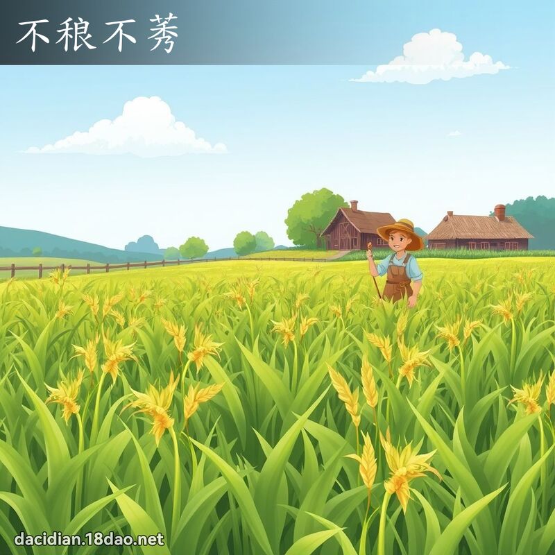 不稂不莠 - 国语大辞典配图