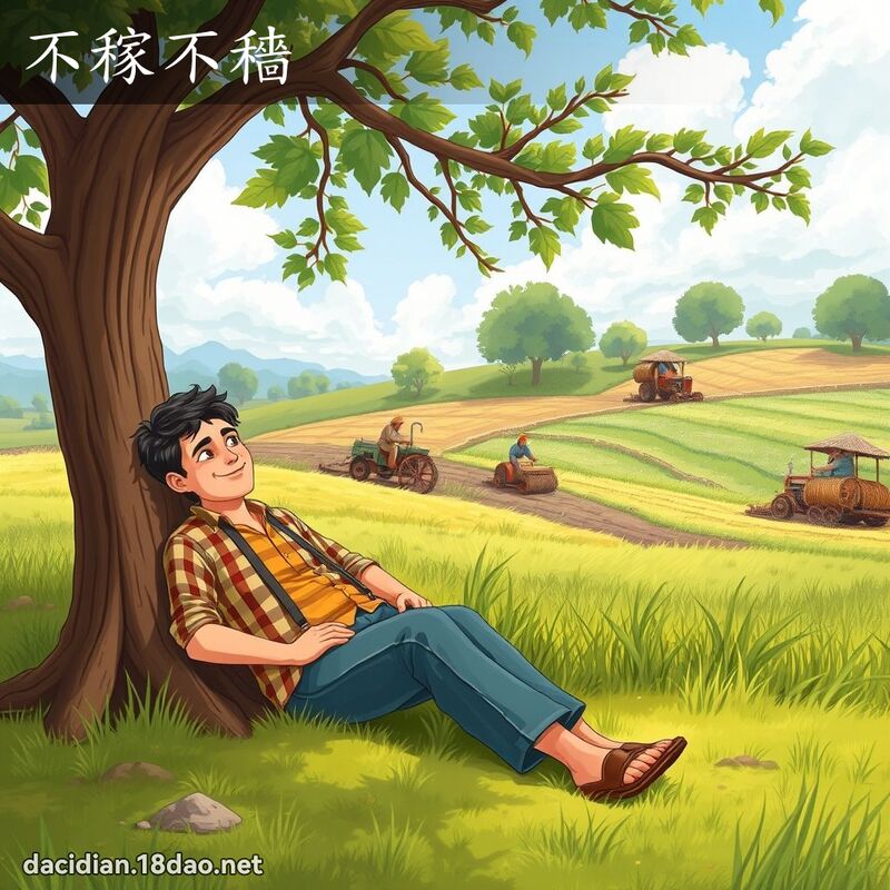 不稼不穡 - 國語大辭典配圖