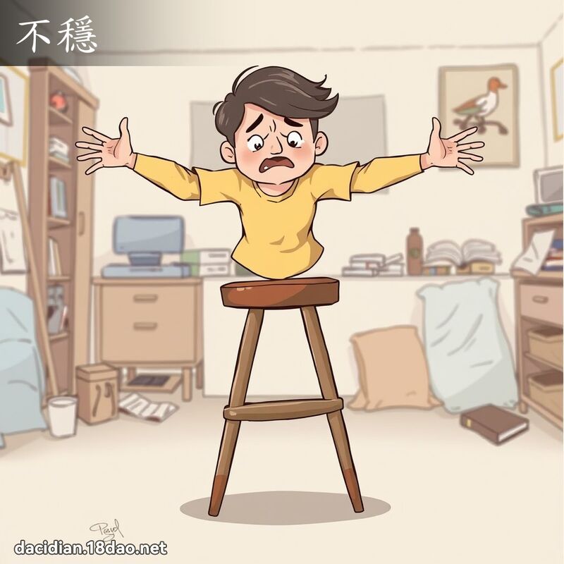 不穩 - 國語大辭典配圖