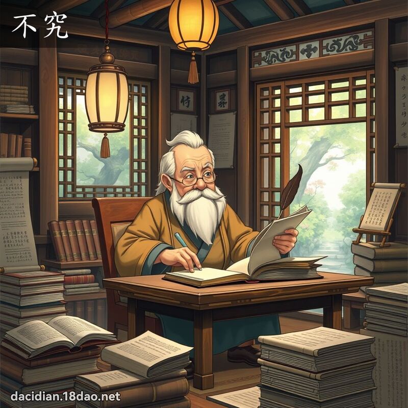 不究 - 国语大辞典配图