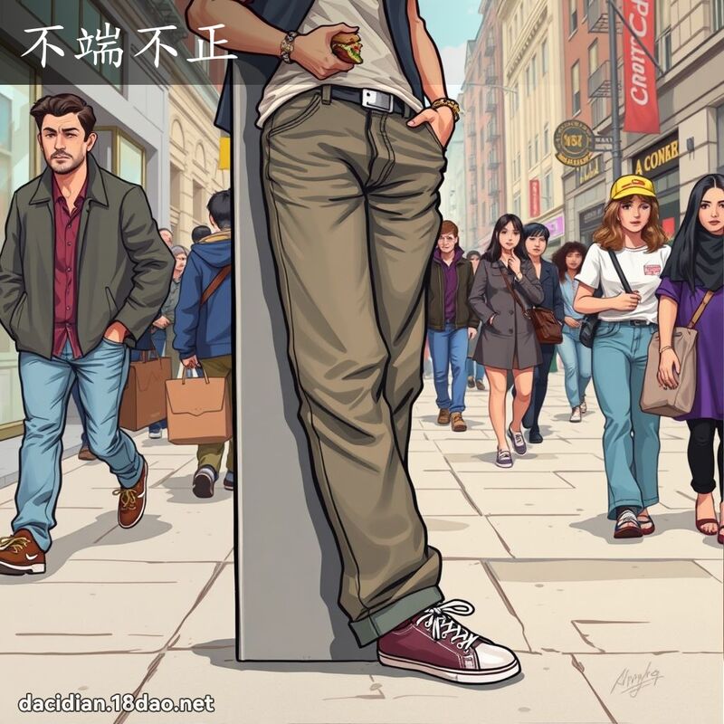 不端不正 - 国语大辞典配图