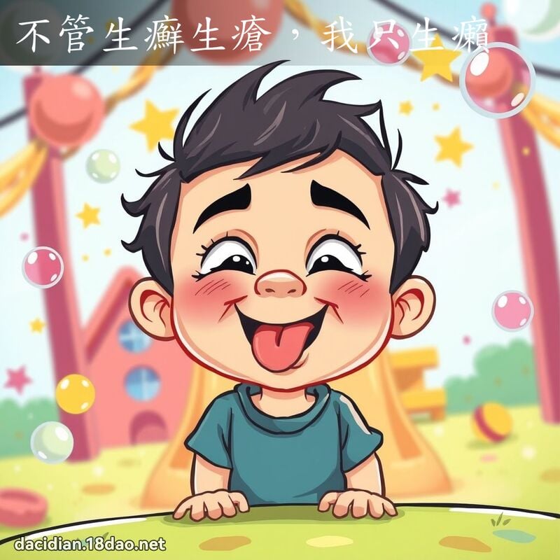 不管生癣生疮，我只生癩 - 国语大辞典配图