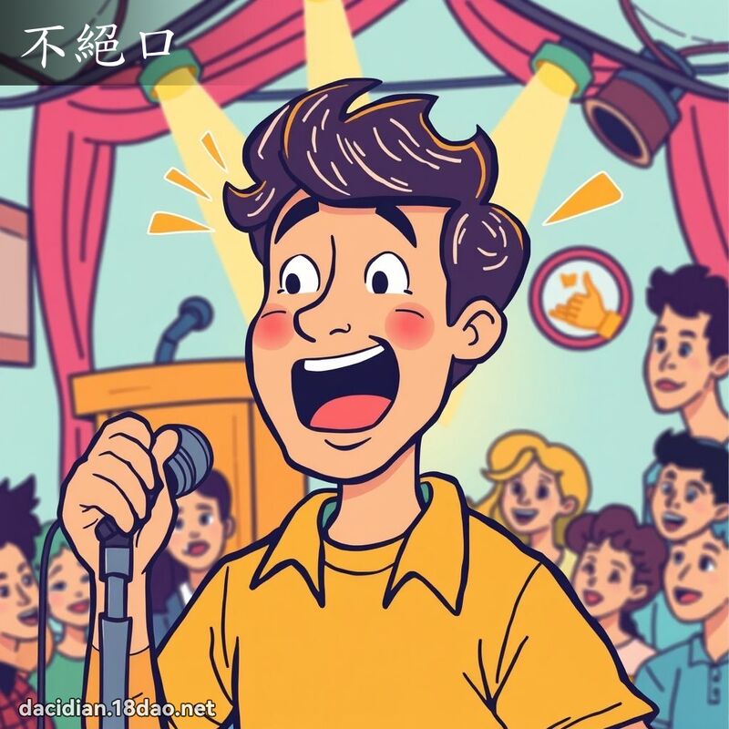不絕口 - 國語大辭典配圖