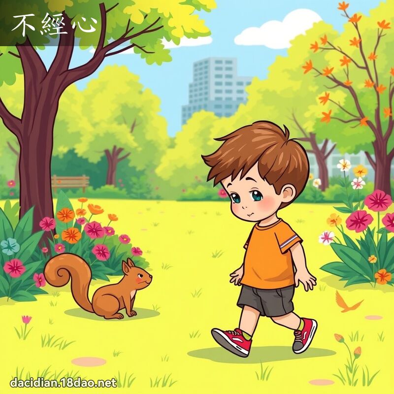 不經心 - 國語大辭典配圖