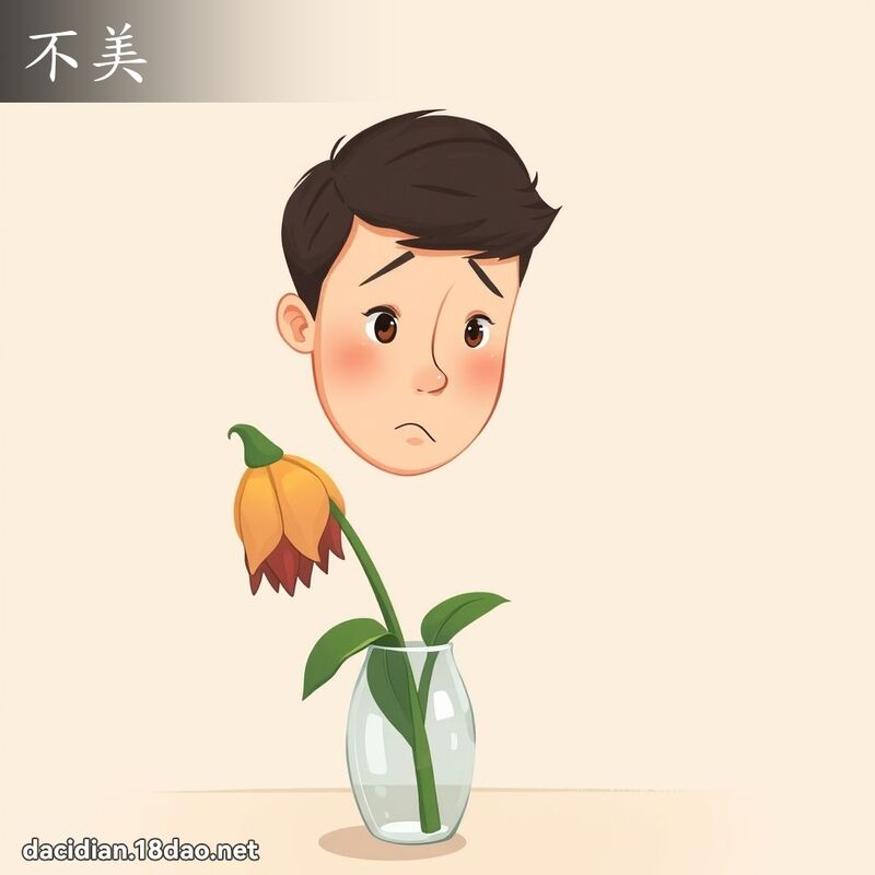 不美 - 國語大辭典配圖