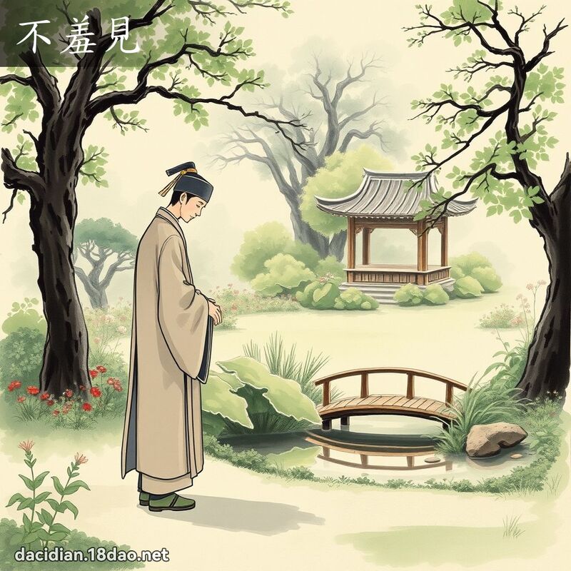 不羞见 - 国语大辞典配图