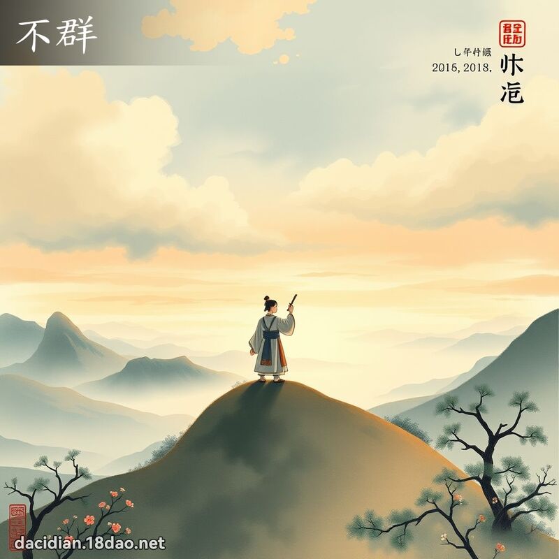 不群 - 國語大辭典配圖