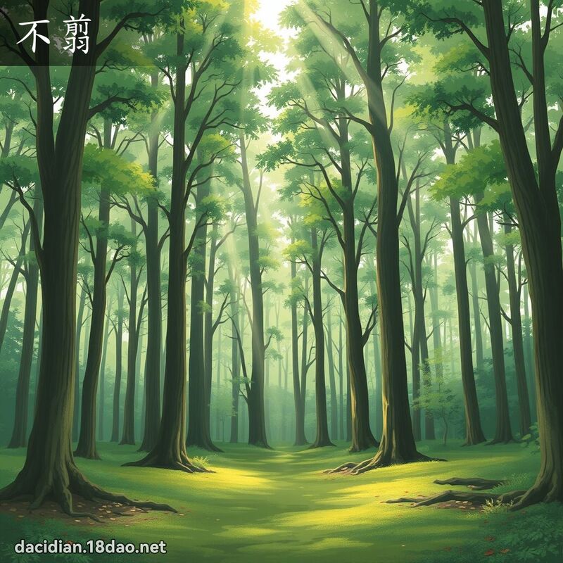 不翦 - 國語大辭典配圖
