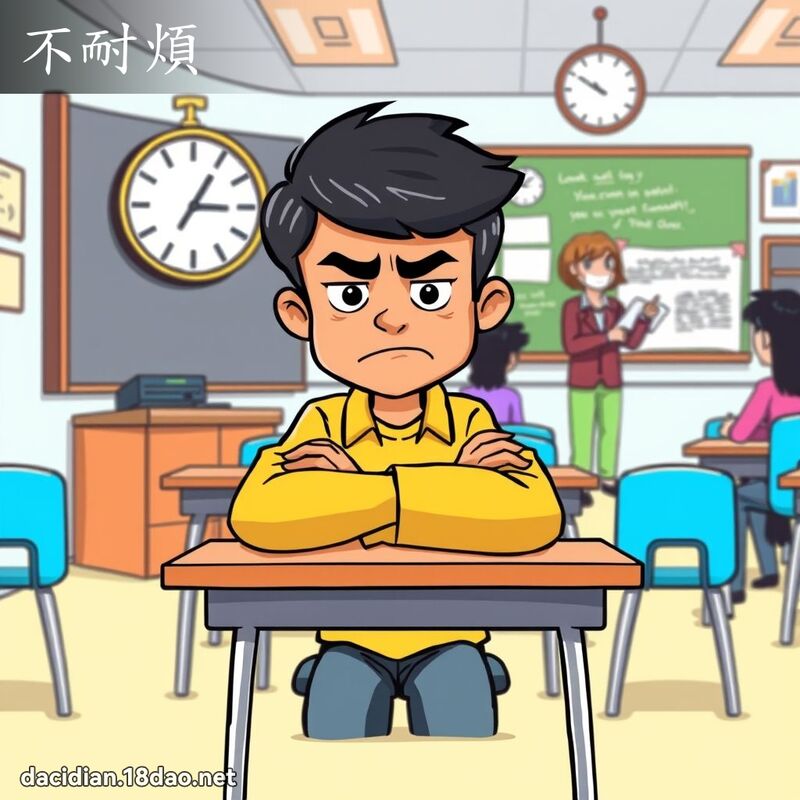 不耐烦 - 国语大辞典配图