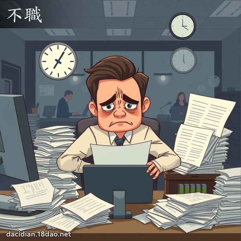 不职 - 国语大辞典配图