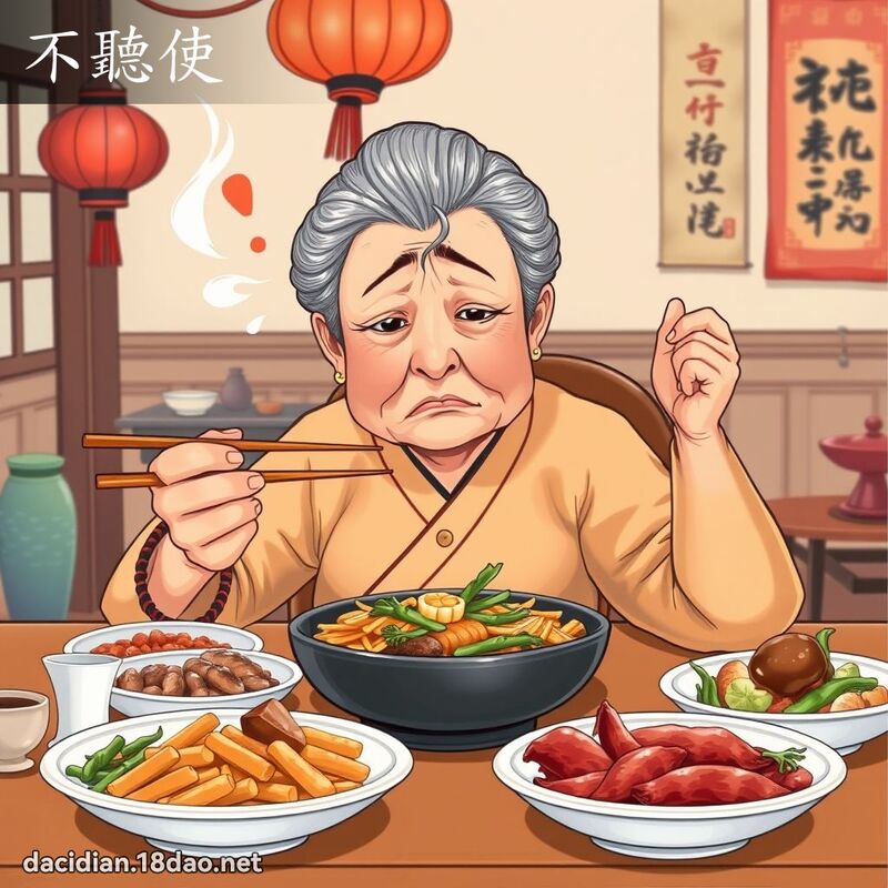 不听使 - 国语大辞典配图