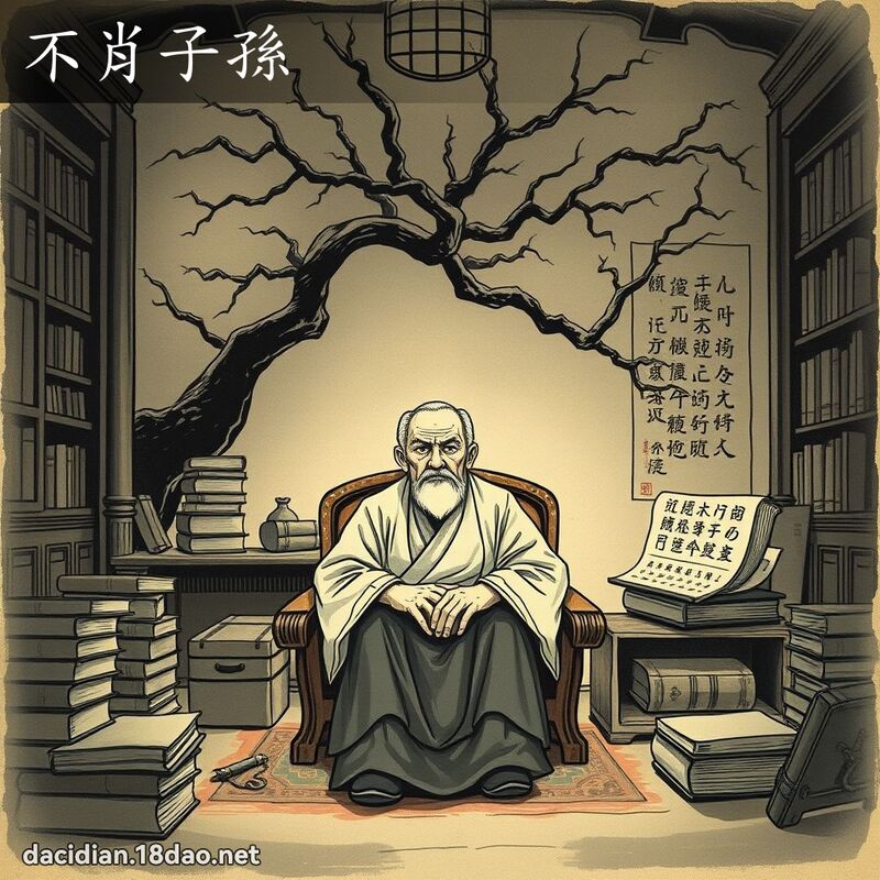 不肖子孫 - 國語大辭典配圖