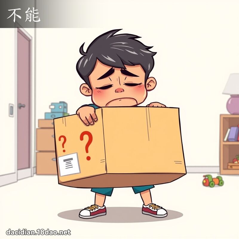 不能 - 国语大辞典配图