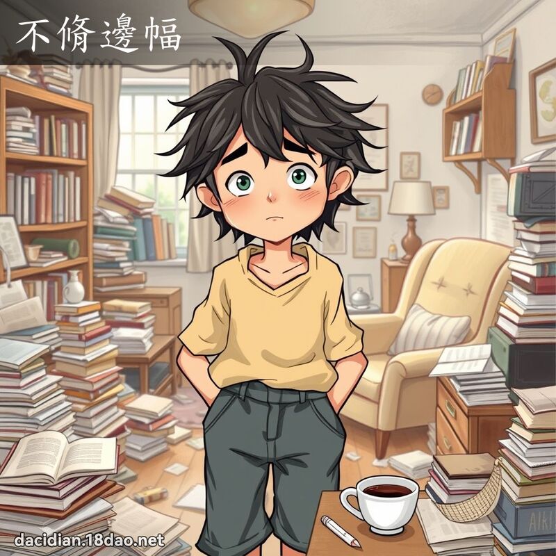不脩邊幅 - 國語大辭典配圖