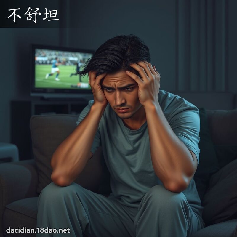 不舒坦 - 国语大辞典配图
