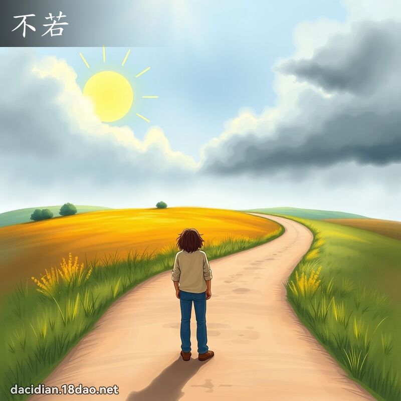 不若 - 國語大辭典配圖