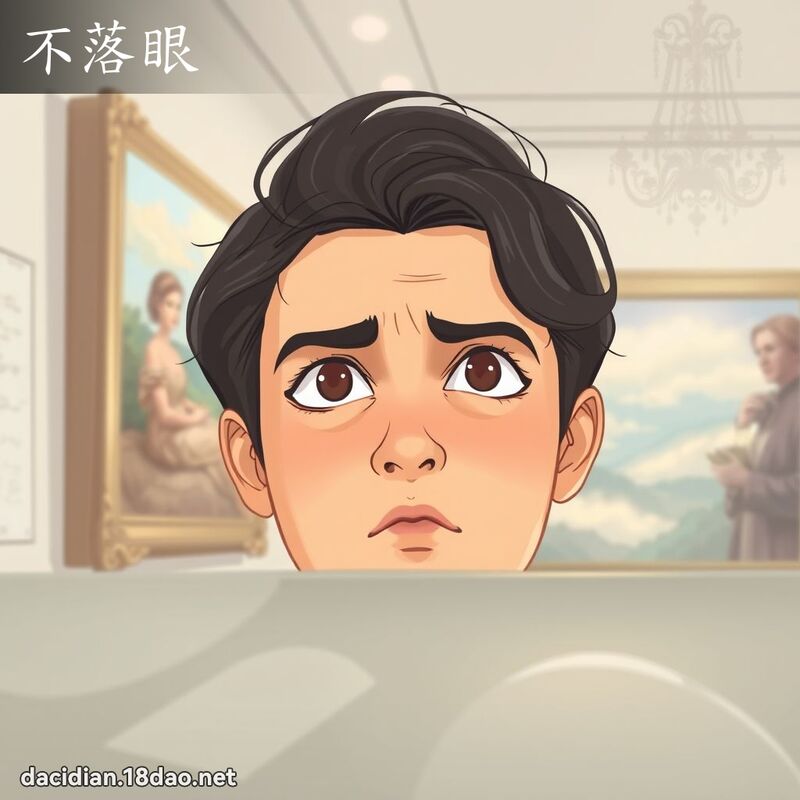 不落眼 - 国语大辞典配图